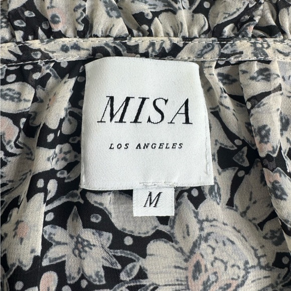 Misa Los Angeles Dominik Peasant Blouse Top - Picture 4 of 7